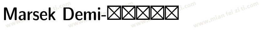 Marsek Demi字体转换